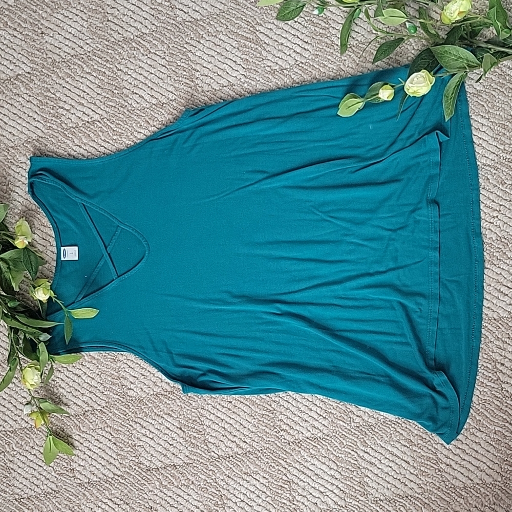 Old Navy Turquoise Cutout Tank